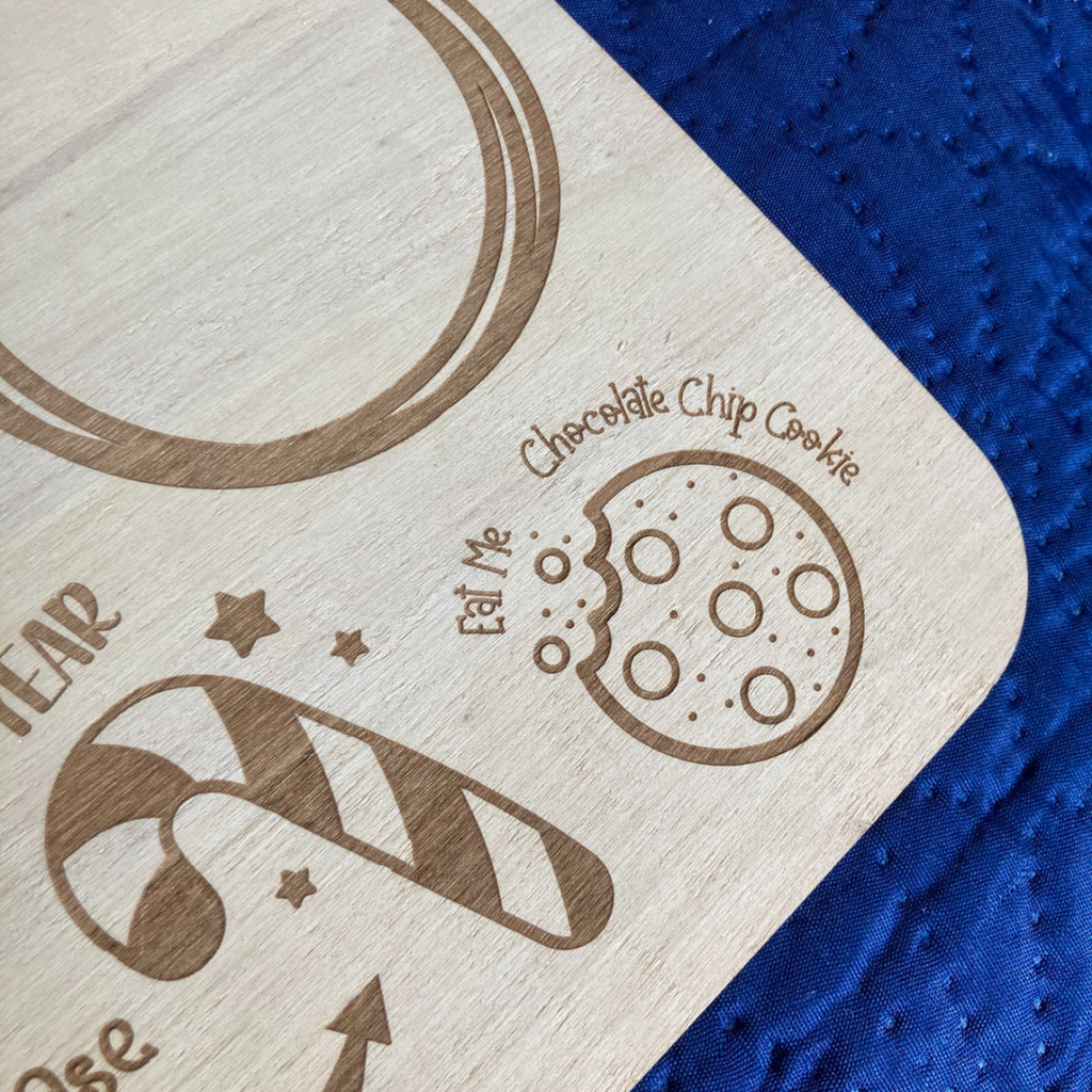 Tagliere Natalizio Babbo Natale RETTANGOLARE