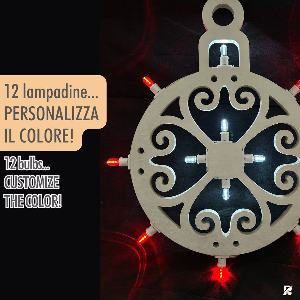 Luminaria Salentina PALLINA DI NATALE NGRAZIATA