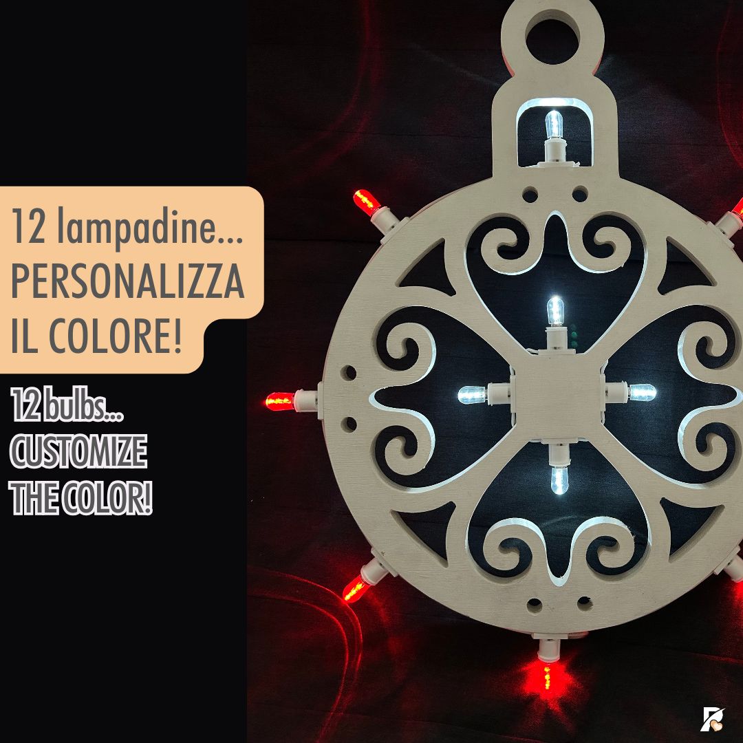 Luminaria Salentina PALLINA DI NATALE NGRAZIATA