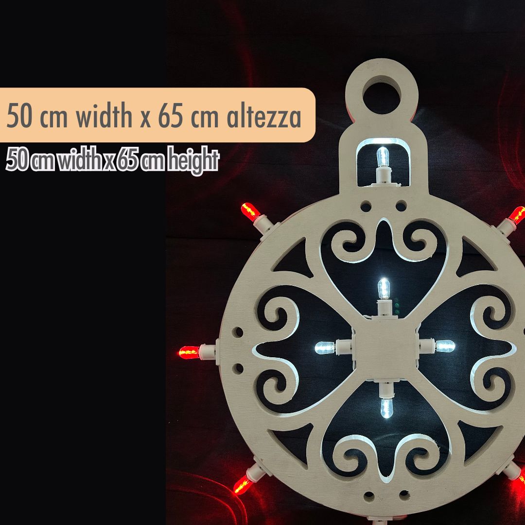 Luminaria Salentina PALLINA DI NATALE NGRAZIATA