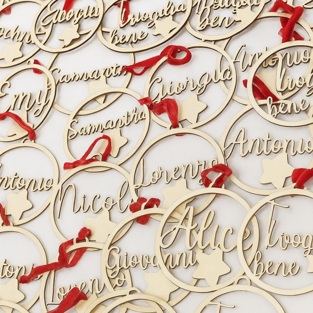 KIT DA 10 Palline di Natale personalizzate