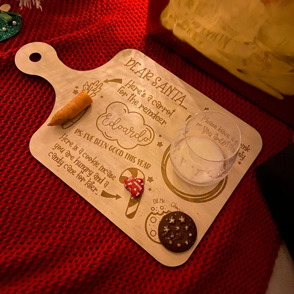 Tagliere Natalizio Babbo Natale RETTANGOLARE